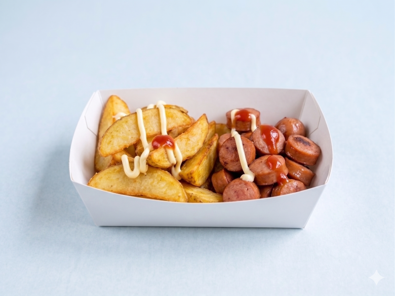 Caja para salchipapas